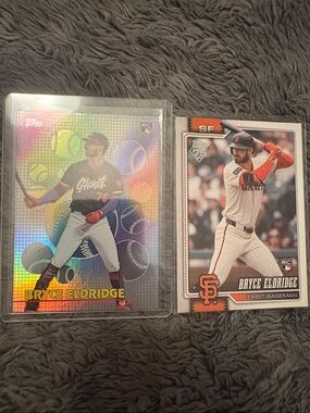 Bryce Eldridge Topps Finest San Francisco Giants Baseball Cards
